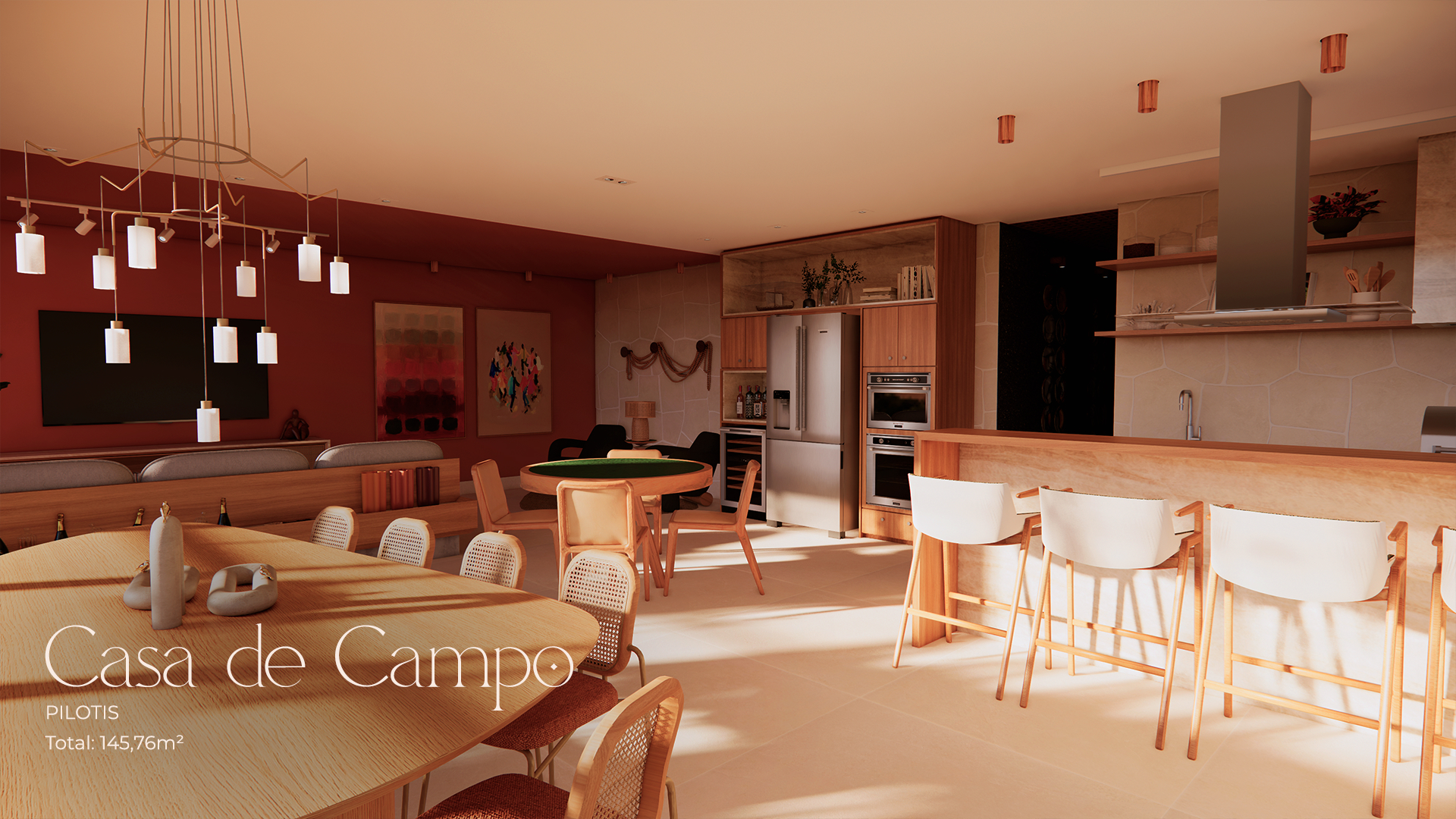apartamento a venda em guarapari pietra di sevilla — interior da casa de campo